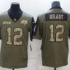 Men's Tampa Bay Buccaneers Tom Brady #12 Brown Jersey
