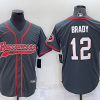 Men's Tampa Bay Buccaneers Tom Brady #12 Gray Jersey Joint Edition