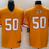Men's Tampa Bay Buccaneers Vita Vea #50 Orange Throwback Jersey