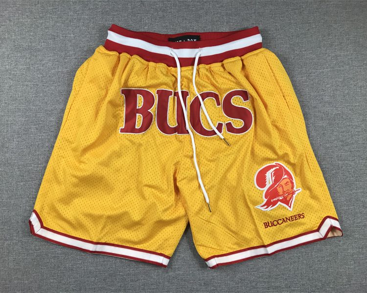 Men's Tampa Bay Buccaneers Yellow Pocket Shorts