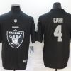 Men's Las Vegas Raiders #4 Derek Carr Black Team Jersey