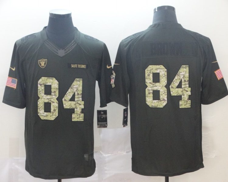 Men's Las Vegas Raiders #84 Antonio Brown Black Jersey