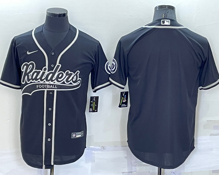 Men's Las Vegas Raiders Black Blank Jersey