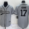Men's Las Vegas Raiders Davante Adams #17 Gray Jersey Joint Edition