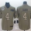 Men's Las Vegas Raiders Derek Carr #4 Brown Alternate Jersey