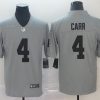 Men's Las Vegas Raiders Derek Carr #4 Gray Inverted Legend Jersey
