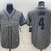 Men's Las Vegas Raiders Derek Carr #4 Gray Jersey Joint Edition