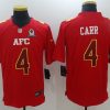 Men's Las Vegas Raiders Derek Carr #4 Red Jersey