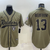 Men's Las Vegas Raiders Hunter Renfrow #13 Olive 2022 Salute To Service Limited Jersey Joint Edition