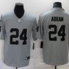 Men's Las Vegas Raiders Jonathan Abram #24 Gray Inverted Legend Jersey