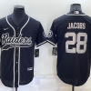 Men's Las Vegas Raiders Josh Jacobs #28 Black Jersey Joint Edition