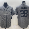 Men's Las Vegas Raiders Josh Jacobs #28 Gray Jersey Joint Edition