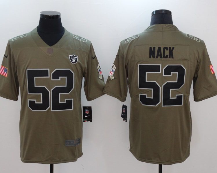 Men's Las Vegas Raiders Khalil Mack #52 Brown Jersey
