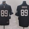 Men's Las Vegas Raiders Brock Bowers #89 Black 2024 NFL Draft First Round Pick Jersey