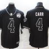 Men's Las Vegas Raiders Derek Carr #4 Black Alternate Jersey
