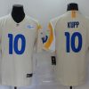Men's Los Angeles Rams Cooper Kupp #10 Beige Vapor Limited Jersey