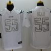 Men's Los Angeles Chargers Junior Seau #55 White Jersey