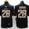 Men's Los Angeles Chargers Melvin Gordon III #28 Black Jersey