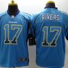 Men's Los Angeles Chargers Philip Rivers #17 Blue Jersey