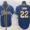 Men's Los Angeles Rams Blake Corum #22 Royal Jersey