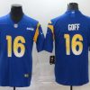 Men's Los Angeles Rams Jared Goff #16 Blue Jersey