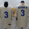 Men's Los Angeles Rams Odell Beckham Jr. #3 Beige Jersey