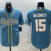 Men's Los Angeles Chargers Ladd McConkey #15 Powder Blue Jersey