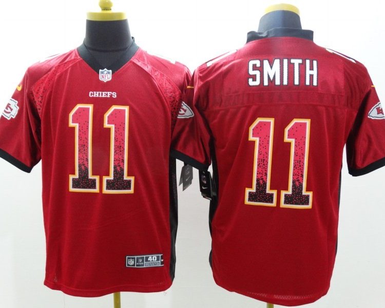 Men's Kansas City Chiefs Alex Smith #11 Red Jersey