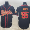 Men's Kansas City Chiefs Chris Jones #95 Black Jersey Joint Edition