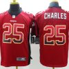 Men's Kansas City Chiefs Jamaal Charles #25 Red Jersey