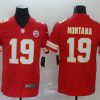 Men's Kansas City Chiefs Joe Montana #19 Red Jersey