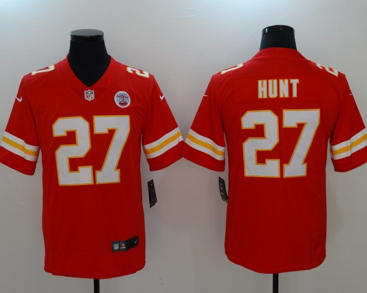 Men's Kansas City Chiefs Karim Hunt #27 Red Jersey