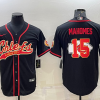 Men's Kansas City Chiefs Patrick Mahomes #15 Black Jersey Joint Edition