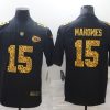 Men's Kansas City Chiefs Patrick Mahomes #15 Black Jersey