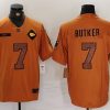Men's Kansas City Chiefs Harrison Butker #7 Brown 2023 Salute To Service Limited Jersey