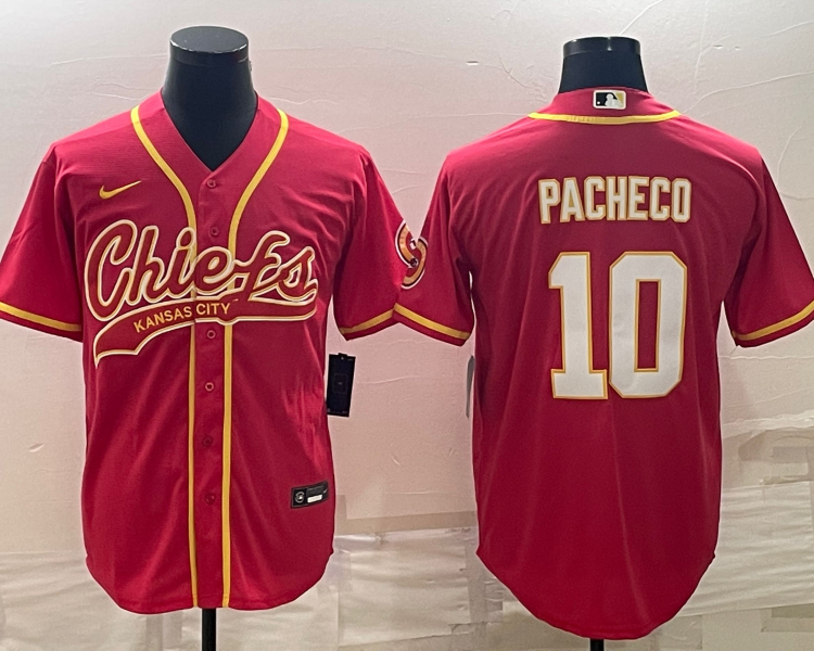 Men's Kansas City Chiefs Isiah Pacheco #10 Red Jersey Joint Edition