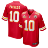 Men's Kansas City Chiefs Isiah Pacheco #10 Red Super Bowl LIX Jersey