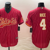 Men's Kansas City Chiefs Rashee Rice #4 Red Jersey Joint Edition