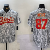 Men's Kansas City Chiefs Travis Kelce #87 Arctic Camo Salute to Service Limited Jersey