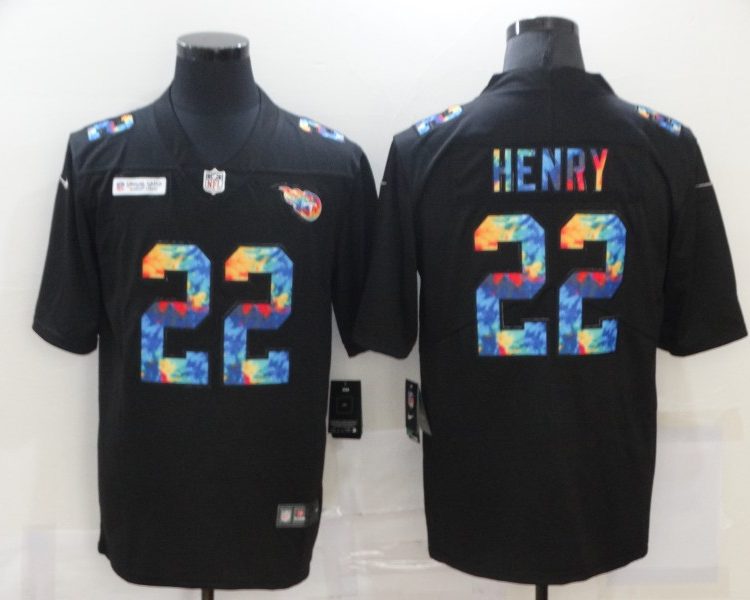Men's Tennessee Titans Derrick Henry #22 Black Jersey