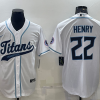 Men's Tennessee Titans Derrick Henry #22 White Jersey
