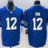 Men's Seattle Seahawks 12th Fan Royal Throwback Jersey
