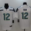 Men's Seattle Seahawks 12th Fan White Team Jersey