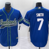 Men's Seattle Seahawks Geno Smith #7 Royal Alternate Legend Jersey Joint Edition