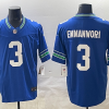 Men's Seattle Seahawks Nick Emmanwori #3 Royal Alternate Jersey