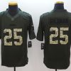 Men's Seattle Seahawks Richard Sherman #25 Army Green Jersey