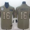 Men's Seattle Seahawks Tyler Lockett #16 Brown Jersey