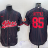 Men's San Francisco 49ers George Kittle #85 Black Jersey Joint Edition