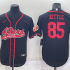 Men's San Francisco 49ers George Kittle #85 Black Jersey Joint Edition