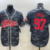 Men's San Francisco 49ers Nick Bosa #97 Grey Camouflage Jersey Joint Edition
